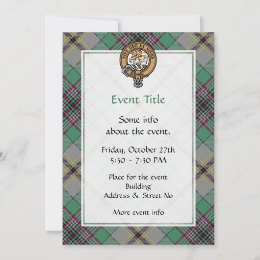 クランクレイグクレスト招待状 招待状 (正面)