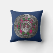 クランクロフォードクレスト&タータンチェックノット クッション (裏面)