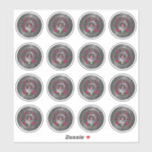 クランクロフォードクレスト&タータンチェックノット シール (シート)