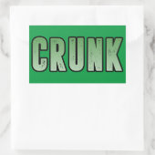 クランク、スラングおもしろいワード 長方形シール (バッグ)