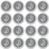 クラングラッドストーンクレスト&タータンチェック シール (正面)