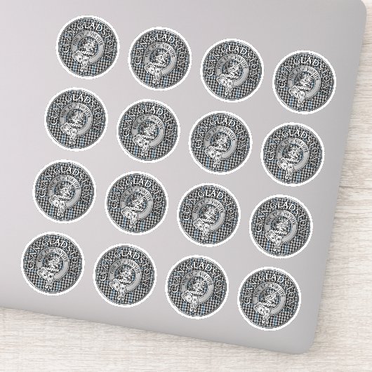 クラングラッドストーンクレスト&タータンチェック シール (詳細)