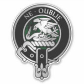 クラングラハムクレスト&タータンチェックステッカー シール (正面)