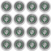 クラングラハムクレスト&タータンチェックノット シール (正面)