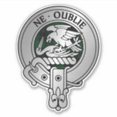 クラングラハムクレスト&タータンチェック シール (正面)