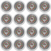 クラングラントクレスト&タータンチェックノット シール (正面)