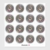 クラングラントクレスト&タータンチェックノット シール (シート)