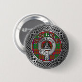 クラングラントクレスト&タータンチェックノット 缶バッジ (正面&裏面)