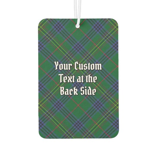 クランケネディクレストタータンチェック カーエアーフレッシュナー (裏面)