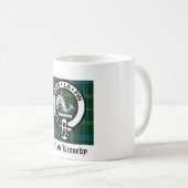 クランケネディクレストタータンチェック コーヒーマグカップ (正面右)