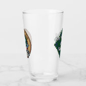 クランケネディクレストタータンチェック タンブラーグラス (左)