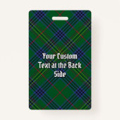 クランケネディクレストタータンチェック バッジ (裏面)