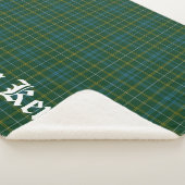 クランケネディクレストバッジ&タータンチェック シェルパブランケット (3/4)