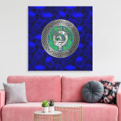 クランケネディクレスト&タータンチェックノットオンティスル キャンバスプリント (インサイチュ (リビング))