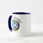 クランケネディタータンチェックノット&フラグ マグカップ (正面左)