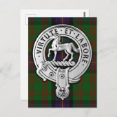 クランコクラーンクレスト&タータンチェック ポストカード (正面/裏面)