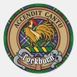 クランコックバーンクレストオーバータータンチェック ラウンドシール