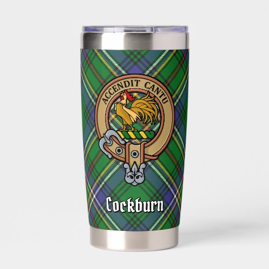 クランコックバーンクレストオーバータータンチェック 保温保冷タンブラー (正面)