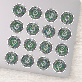 クランコックバーンクレスト&タータンチェックノット シール