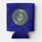 クランコックバーンクレスト&タータンチェックノット 缶クーラー (正面)