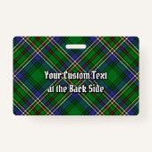 クランコックバーンタータンチェック バッジ (裏面)