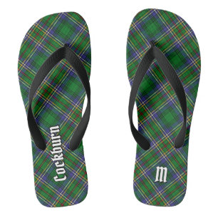 クランコックバーンタータンチェック ビーチサンダル