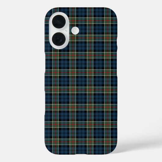 クランコルクーンタータンチェックネイビー、グリーン、レッドプレイド Case-Mate iPhoneケース (裏面)