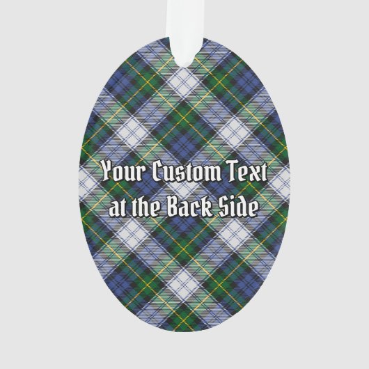 クランゴードンクレストオーバードレスタータンチェックオーナメント オーナメント (裏面)