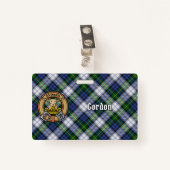 クランゴードンクレストオーバードレスタータンチェック バッジ (正面クリップ)
