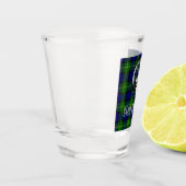 クランゴードンクレストバッジ&タータンチェック ショットグラス (左)