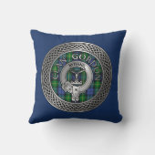 クランゴードンクレスト&タータンチェックノット装飾用クッション クッション (裏面)