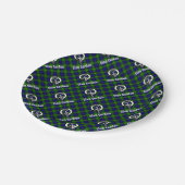 クランゴードンタータンチェッククレスト ペーパープレート (アングル)