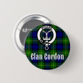 クランゴードンタータンチェッククレスト 缶バッジ (正面&裏面)