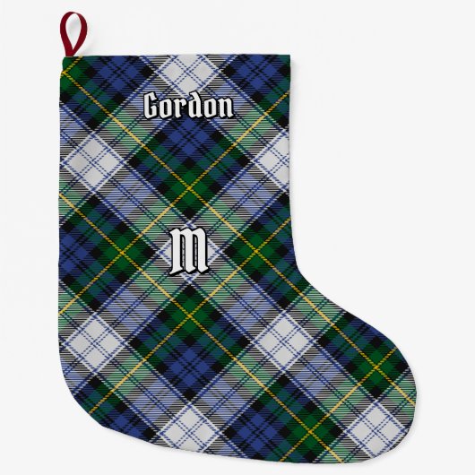 クランゴードンドレスタータンチェッククリスマスストッキング ラージクリスマスストッキング (正面)