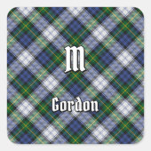 クランゴードンドレスタータンチェックスクエアステッカー スクエアシール (正面)