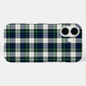 クランゴードンドレスタータンチェックブルー&ホワイトプレイド Case-Mate iPhoneケース (裏面 (横))