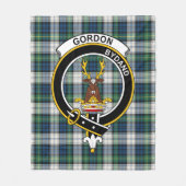 クランゴードンドレス古代タータンチェックプレイド フリースブランケット (正面)