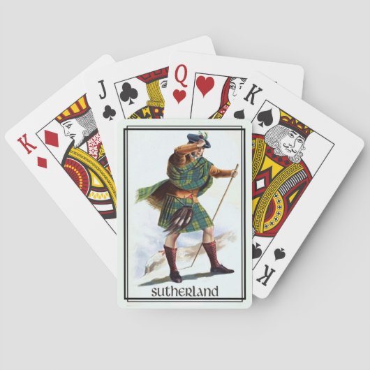 クランサザーランドクラシックスコットランドバイクデッキ トランプ (裏面)