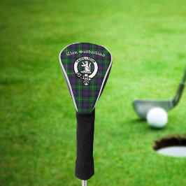 クランサザーランドクレスト&タータンチェック ゴルフヘッドカバー
