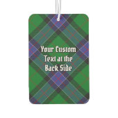 クランシンクレアクレストオーバー狩りタータンチェック カーエアーフレッシュナー (裏面)