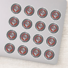 クランシンクレアクレスト&タータンチェックノット シール