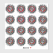 クランシンクレアクレスト&タータンチェックノット シール (シート)