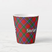 クランシンクレアタータンチェック カフェラテマグ (正面)