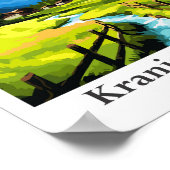 クランジャスカゴラスロベニア旅行ポトレイトイラストレーション ポスター (角)