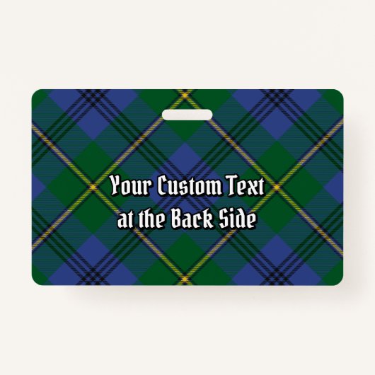 クランジョンストンクレストオーバータータンチェック バッジ (裏面)