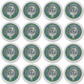 クランジョンストーンクレスト&タータンチェックノット シール (正面)