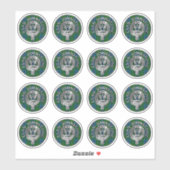 クランジョンストーンクレスト&タータンチェックノット シール (シート)