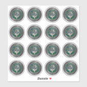 クランジョンストーンクレスト&タータンチェックノット シール (シート)