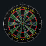 クランスコットグリーンタータンチェックダーツボード ダーツボード<br><div class="desc">クラン伝統的スコット緑のモダンタータンチェック。シームレスなパターン。外輪カスタムの2つの文字領域。</div>