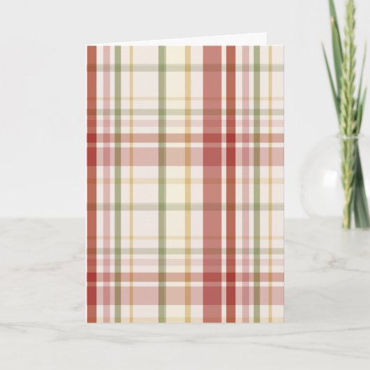 クランスチュワートタータンチェック カード (正面)